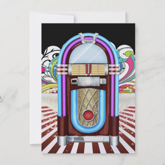 ロックンのまわりにズ・ザ・クロック・パーティー- SRF 招待状 (正面)