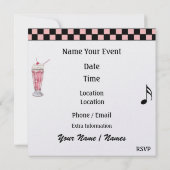 ロックンのまわりにズ・ザ・クロック・パーティー- SRF 招待状 (裏面)