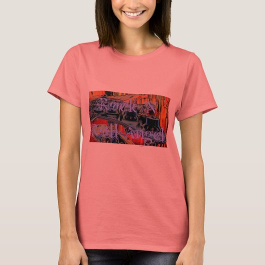 ロックンエンジェル転がー Tシャツ (正面)