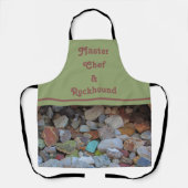 ロックンカラフルドロック写真自然マスターシェフ エプロン (正面)