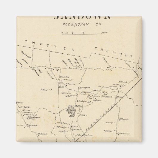 ロックンガム株式会社サンダウン マグネット (正面)