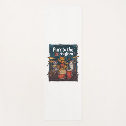 ロックンキャットバンド ヨガマット (正面)