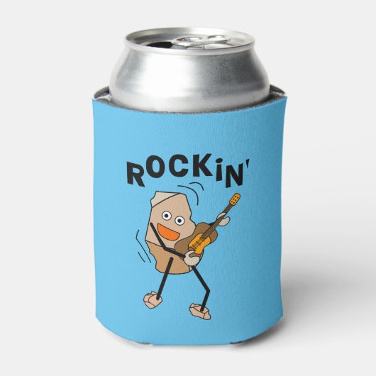 ロックンギター 缶クーラー (缶正面)