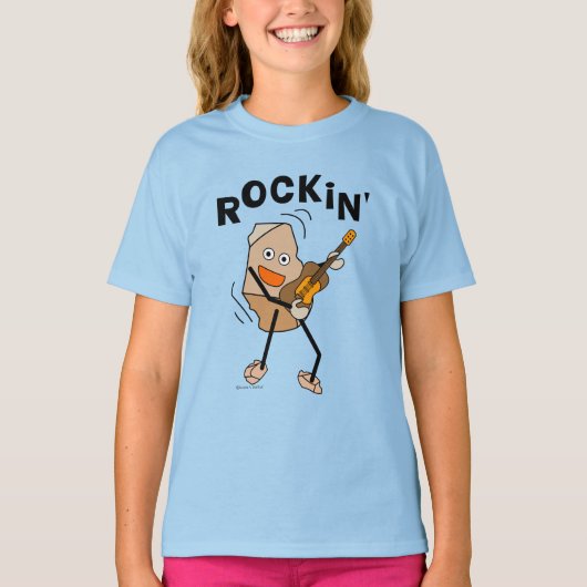 ロックンギター Tシャツ (正面)