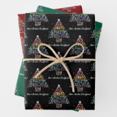 ロックンクリスマスを持って！クリスタルクリスマスツリー ラッピングペーパーシート (インサイチュ)