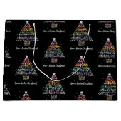 ロックンクリスマスを持って!クリスタルクリスマスツリー ラージペーパーバッグ (正面)