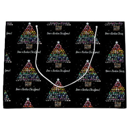 ロックンクリスマスを持って！クリスタルクリスマスツリー ラージペーパーバッグ