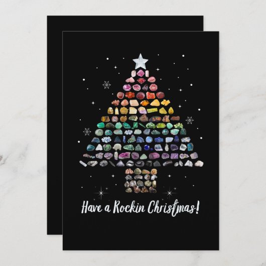 ロックンクリスマスを持って!Crystal Gemsツリーカード シーズンカード (正面/裏面)
