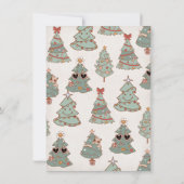 ロックンクリスマスツリーヒッピー誕生日3パーティー 招待状 (裏面)