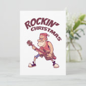 ロックンクリスマス、サンタとギターインヴィータ サンキューカード (スタンド正面)