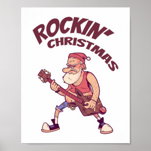 ロックンクリスマス、サンタとギターインヴィータ ポスター