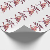 ロックンクリスマス、サンタとギターインヴィータ ラッピングペーパー (角)