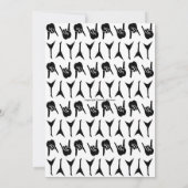 ロックンサンタギターヘビーメタルクリスマス シーズンカード (裏面)