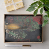 ロックンサンタティッシュペーパー 薄葉紙 (ギフト)