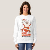 ロックンサンタメリークロース スウェットシャツ (正面フル)