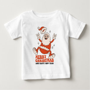 ロックンサンタメリークロース ベビーTシャツ