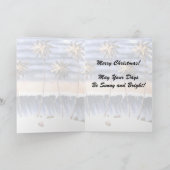 ロックンサンタ – フロリダビーチクリスマスホリデイCa シーズンカード (内部)