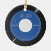 ロックンザのまわりにクリスマスツリークリスマスオーナメント セラミックオーナメント (正面)