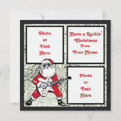 ロックンザのまわりにクリスマスツリーフラットカード シーズンカード (裏面)