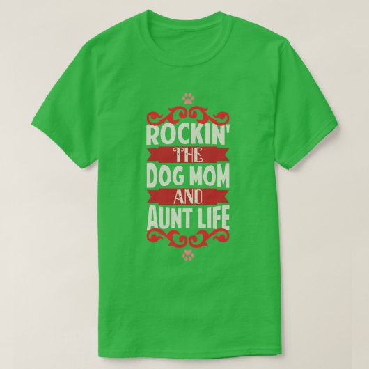 ロックンザアンドオウスライフ愛犬家 Tシャツ (デザイン正面)