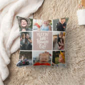 ロックンザナライフ写真コラージュのメッセージカスタム クッション (ブランケット)