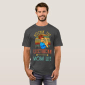ロックンザ電気技師ママ生活ヴィンテージかわいい Tシャツ (正面フル)