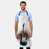 ロックンシェフギターマエストロエプロン エプロン (着用した状態)