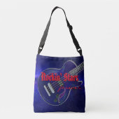 ロックンスターズミュージックファンファッショナブルトート クロスボディバッグ (裏面)