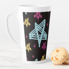 ロックンスター ピンク ブルー ブラック カフェラテマグ