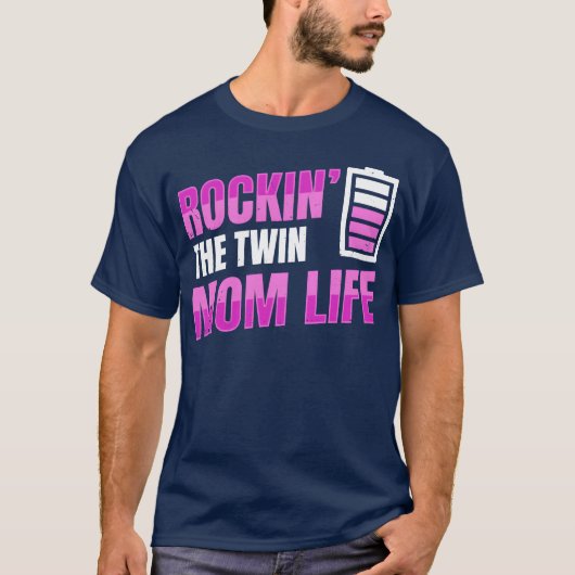 ロックンテウィン母の生活デザインのための母の母の友人 Tシャツ (正面)