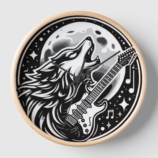ロックンハウル 壁時計 (正面)