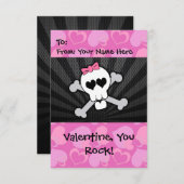 ロックンバレンタインスカル 招待状 (正面/裏面)