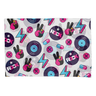 ロックンヒッピー：ビニールヴィンテージ柄 枕カバー