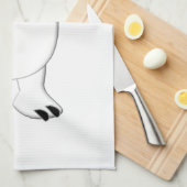 ロックンポーラーベアとギター キッチンタオル (四つ折り)