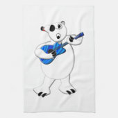 ロックンポーラーベアとギター キッチンタオル (縦)