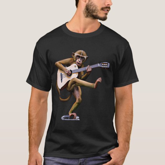 ロックンモンキーギター Tシャツ (正面)