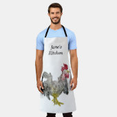 ロックンロスターエプロンパーソナライズされたン エプロン (着用した状態)