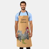 ロックンロスターエプロンパーソナライズされたン エプロン (着用した状態)