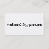 ロックンロブのギタータートレーニングビジネスカード 名刺 (裏面)