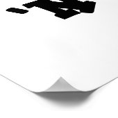 ロックンロールおもしろいス転がシパン ポスター (角)