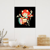 ロックンロールが大好き ポスター (キッチン)