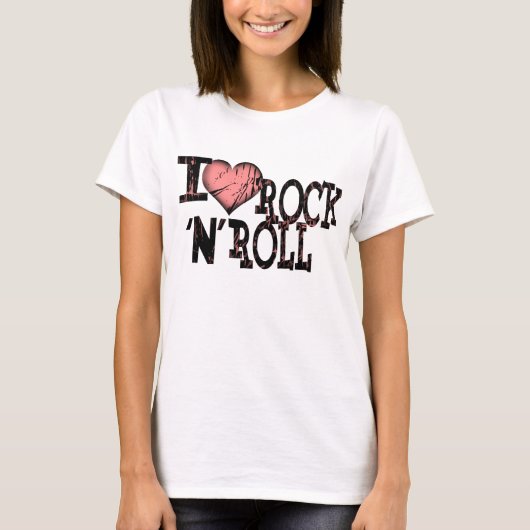 ロックンロールが大好き Tシャツ (正面)