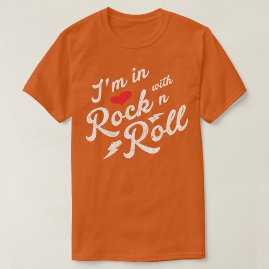 ロックンロールが大好き Tシャツ (デザイン正面)