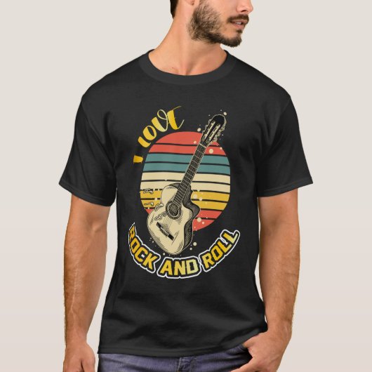 ロックンロールが大好きTシャツ Tシャツ (正面)