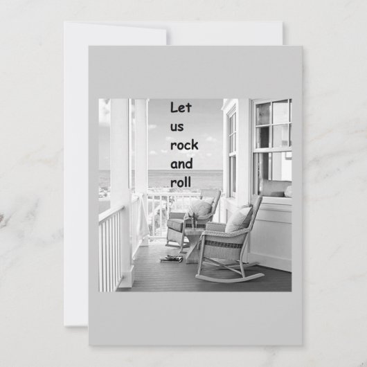 「ロックンロールしよう」招待状 招待状 (正面)