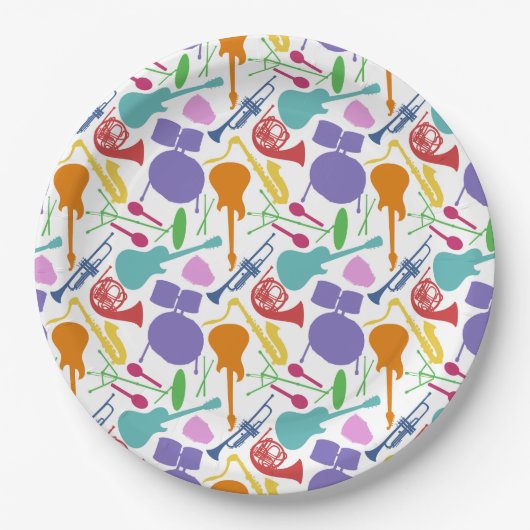 ロックンロールする ペーパープレート (正面)