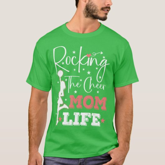 ロックンロールで応援するママの生活 少年 Tシャツ (正面)