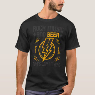 ロックンロールとビールその理由4 Tシャツ