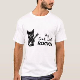 ロックンロールな猫パパTシャツ Tシャツ
