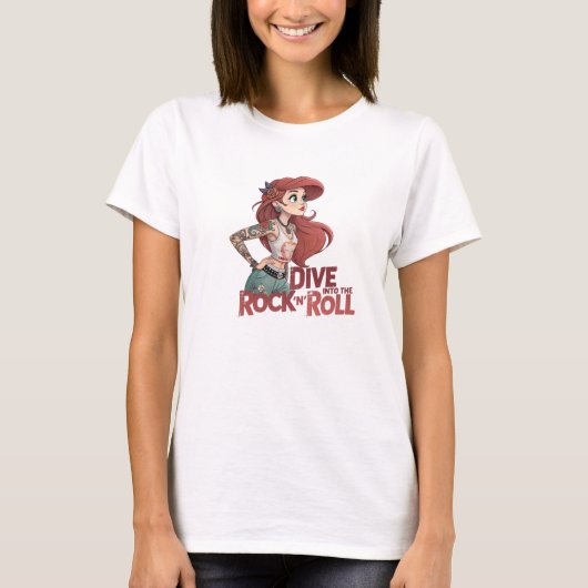 ロックンロールに飛び込む Tシャツ (正面)
